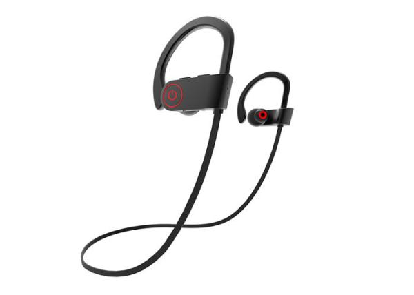 USB Charging Waterproof Workout Headphones , Water Resistant Bluetooth Earphones