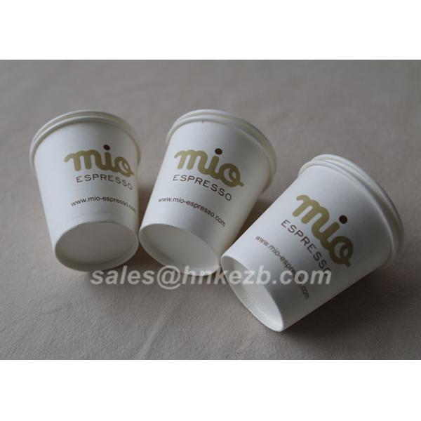 Single PE / Double PE Coated 6oz Coffee Paper Cups For Hot Drink Vending Machine