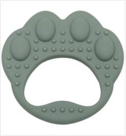 Eco Friendly Bear Paws Silicone Baby Teether Toys For Soothing Sore Gums With Size Is 8*8*2 cm And Weight Is 24 Gram
