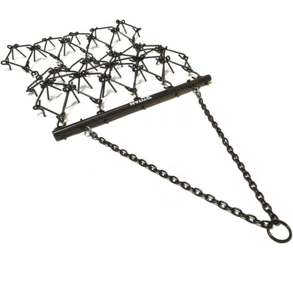 Black Food Plot Drag Harrow 4' X 4' Size Atv Pull Behind Drag Harrow