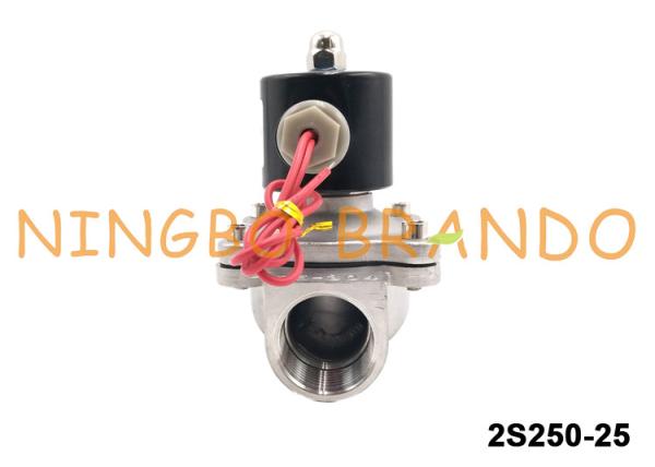 UNI-D Type SUW-25 2S250-25 G1 Stainless Steel Solenoid Water Valve DC24V AC220V