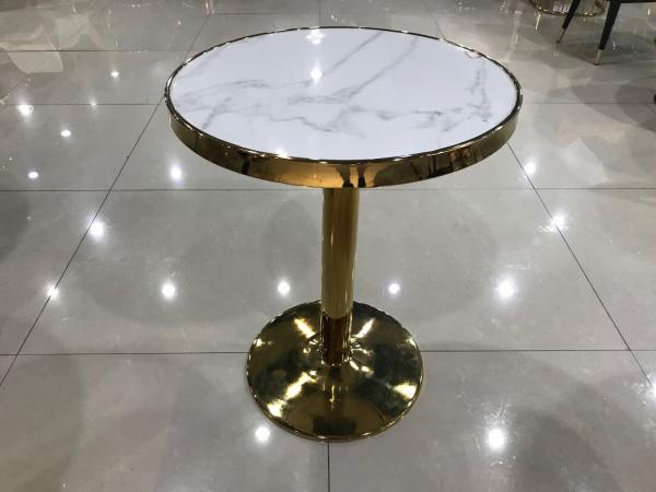 75cm Marble Iron Coffee Table