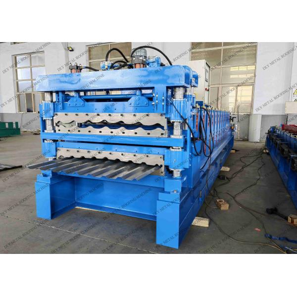 15kw Double Layer Fully Automatic Roll Forming Machine Plc 220v