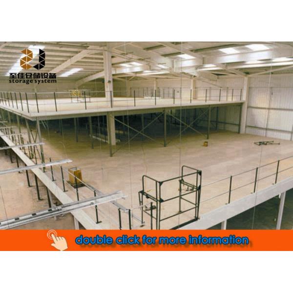 500kg-1500kg/sqm Metal Mezzanine Systems , Storage Mezzanine Floor Warehouse System