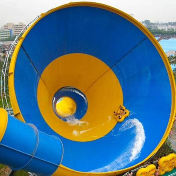 Красочные аквапарки оборудование стекловолокно Большой труба водный горка