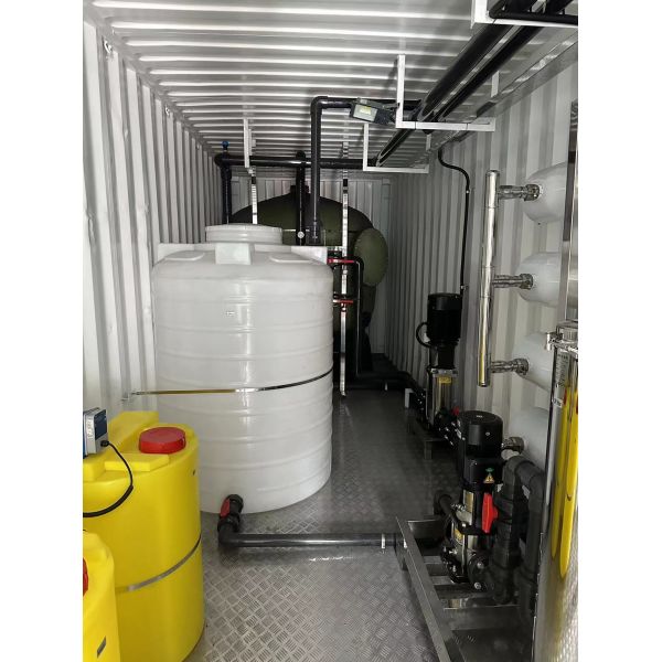 Mobile Type Reverse Osmosis Plant with 25m3/hour Capacity and RO Membrane MR-BW-8040 for Commercial Water Treatment