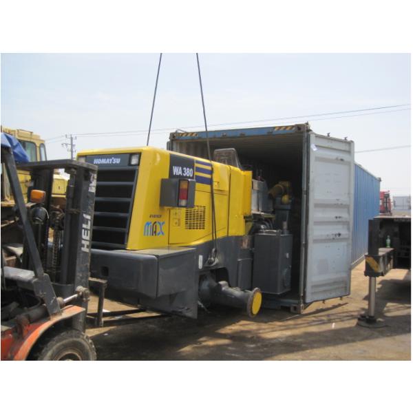 Used KOMATSU WA380-3 Wheel Loader Sold to Jordan Aqaba port