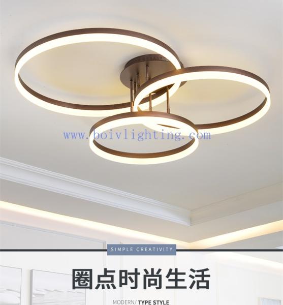 LED Lights Lamp Circle Rings Simple Style Romantic Ceiling Lighting For Wedding Hall Decoration