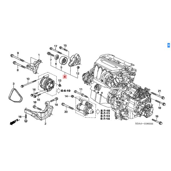 Hydraulic Belt Tensioner Assembly 31170-RAA-A01 Honda Replacement Parts