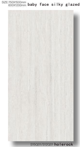 Carreaux de sol en brique de feu et texturés 60x120cm Baby Face Carreaux de porcelaine vitré pour le salon