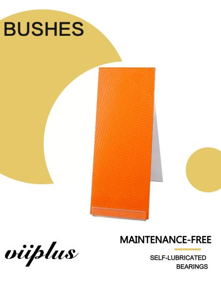 Orange Satinless Steel Bronze Bushing Material / POM Layer Bushings Plate