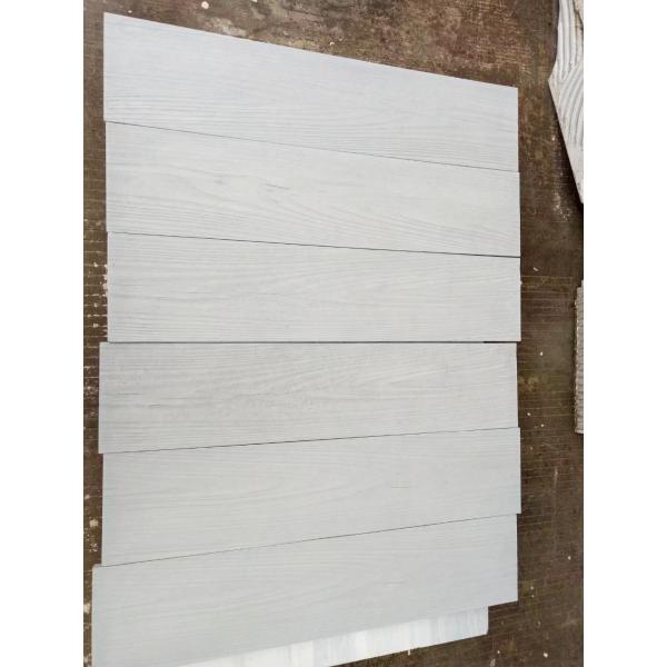 Carreaux de pierre de mur de ciment de grain de bois de 14 mm pour l'intérieur extérieur