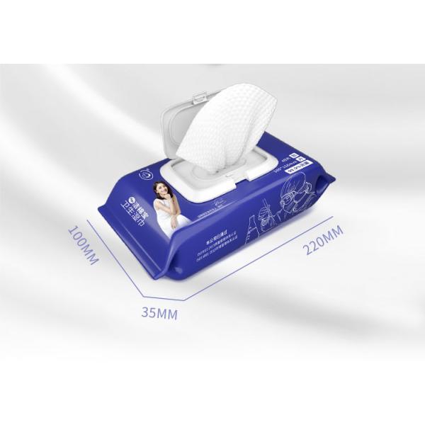 18*15 Cm Antibacterial Alcohol Wipes , Wet Wipes For Personal Hygiene
