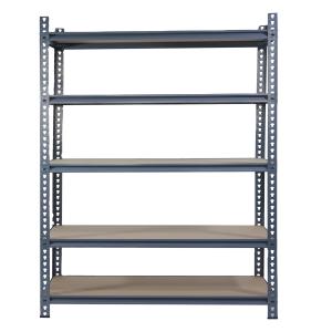 Durable 100kg Capacity 5 Tier Metal Storage Rack Shelf With Adjustable Shelves