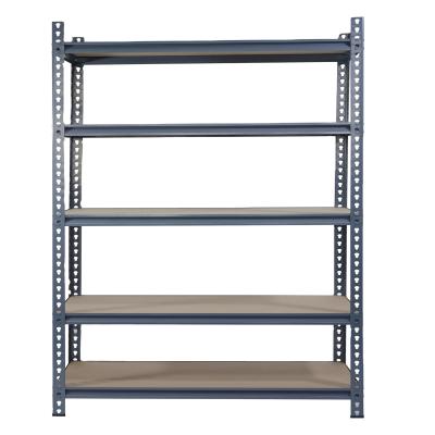 Durable 100kg Capacity 5 Tier Metal Storage Rack Shelf With Adjustable Shelves