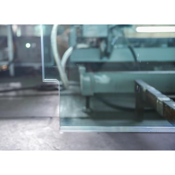 Flat Tempered Glass for Railing Partition Canopy Curtain Wall Double Low Iron Laminated