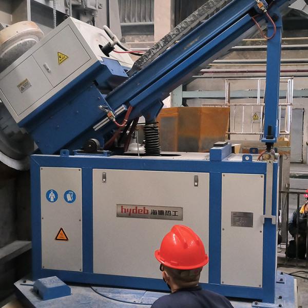 High Capacity Rotary Flux Injector with Melt Heating Ability of ≥20C/h Insulation in Ceramic Fiber Blanket and 600kg Capacity