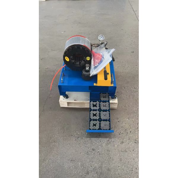 2 Inch Blue Color High Efficiency 600T Manual Hose Crimping Machine Without Electric With 6-51mm Crimping Range And 10 Interchangeable Dies For Hydraulic Applications