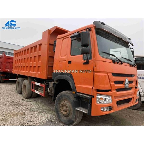 Yellow Used Heavy Duty Trucks With Repair Tool Box Transport Sand Stone