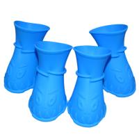 O animal de estimação personalizado do silicone da forma fornece sapatas sustentáveis armazenadas do cão do silicone