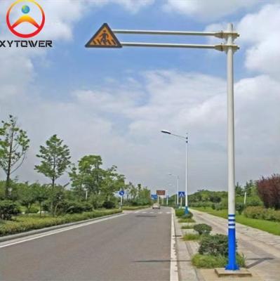Suppliers High Quality E-Shape 8 Meter Outdoor Aign Arm Traffic Sign Pole