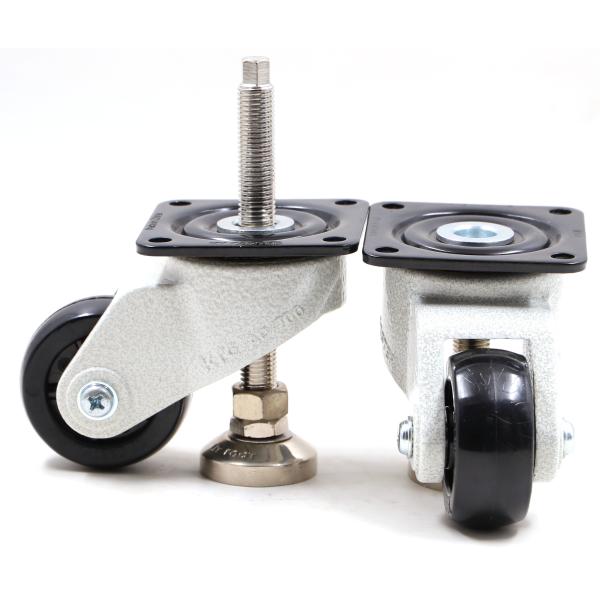 Aluminum Alloy 76mm Lockable Swivel Casters / Rotating Trolley Wheels