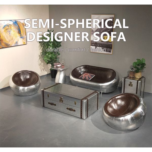 Nidea #8911 Luxury Sofa Vintage Industrial Retro Aviator Sofa  Bar Pub Club Studio Car Dealer Lounge Living Room Furniture  Club
