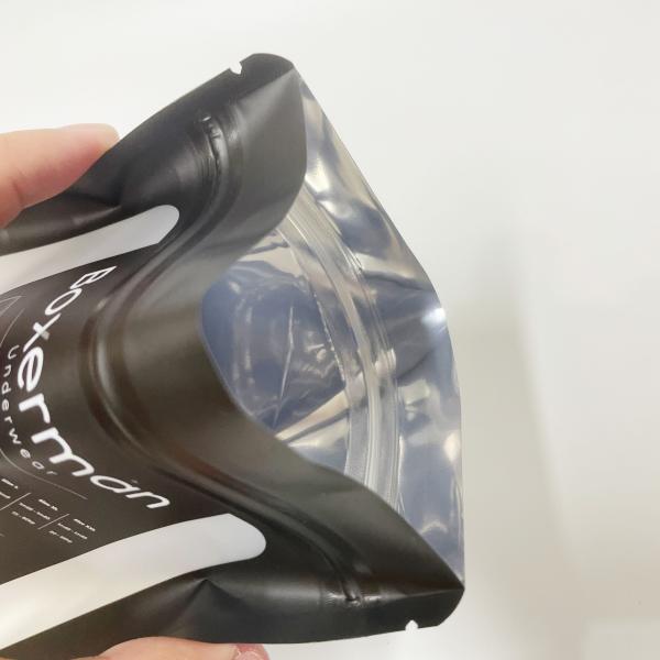La fermeture éclair de empaquetage faite sur commande met en sac un un aluminium latéral clair latéral pour le produit de sous-vêtements