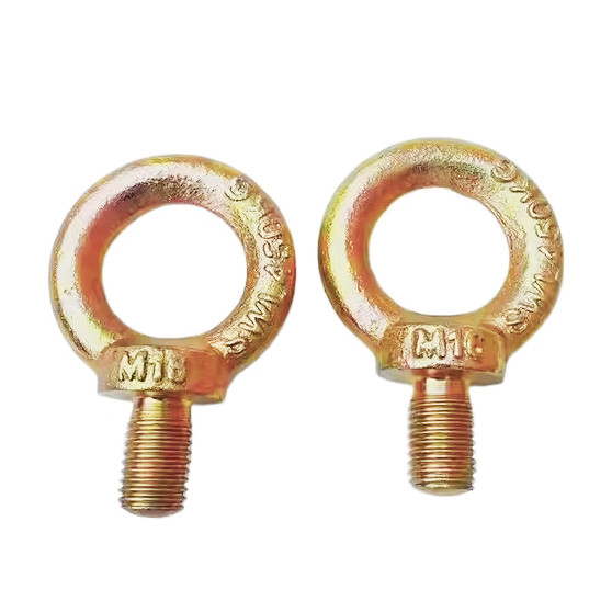 Капли кованой стали Желтый цинк JIS 1168 Тяжелый грузоподъемный глазный болт