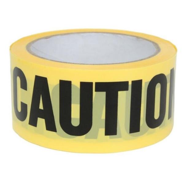 Yellow PE Warning Tape(Barrier Caution Tape),Red DANGER Tape Caution Tape Roll 3-Inch Non-Adhesive Sharp Red Color Warni