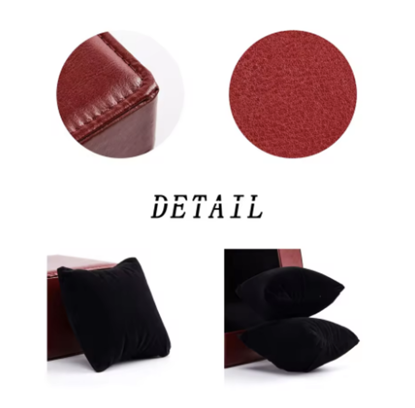 Luxury Flip PU Leather Watch Box Cases Fashion Watch Packaging Case Wholesale