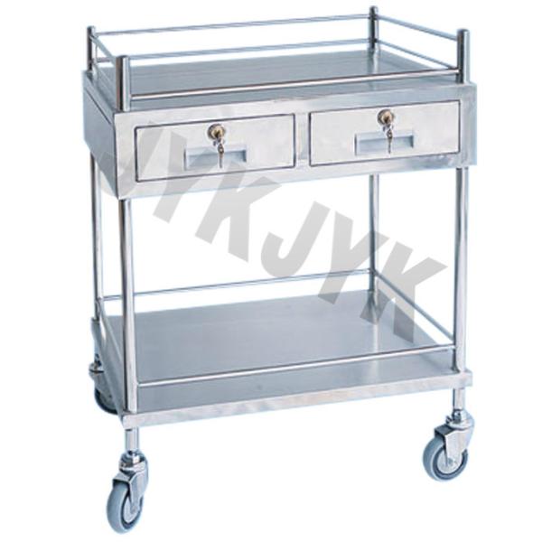 Custom Emergency Medical Trolley Cart Stainless Steel For Dirty Linen & Medicine Change