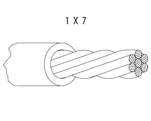 Round Marine Grade Stainless Steel Cable For Ship / Offshore Platform