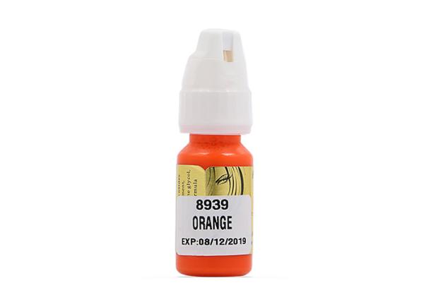 Orange Liquid / Semi Paste Semi Permanent Makeup Pigments Used For Black Lip Coloring