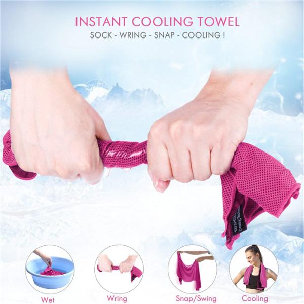 Soft Lightweight And Eco - friend Cooling Towel Instant Cool Towel for Sports Gym Yoga