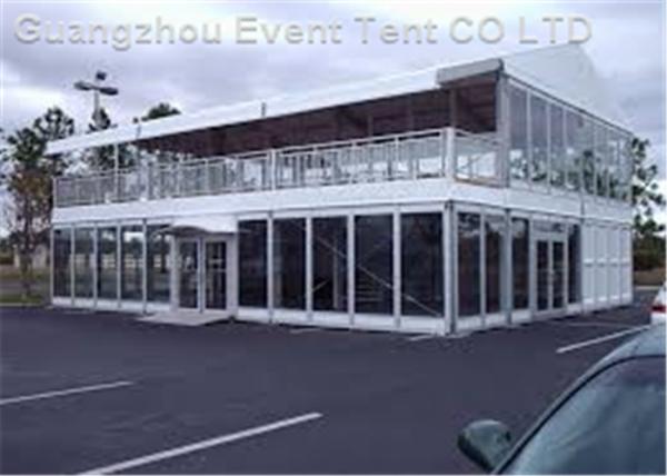 Aluminum Alloy 30m Double Decker Tent ABS Wall With PVC Coated Polyester Fabric