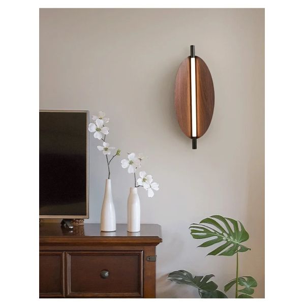 Bedside Stairway Corridor LED Light Long Strip Japanese Wood Grain wall lamp (WH-VR-137)