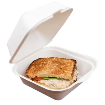 Burger Box Fast Food Box Container 6 Inch 9 Inch Take Out Foam Box Supplier
