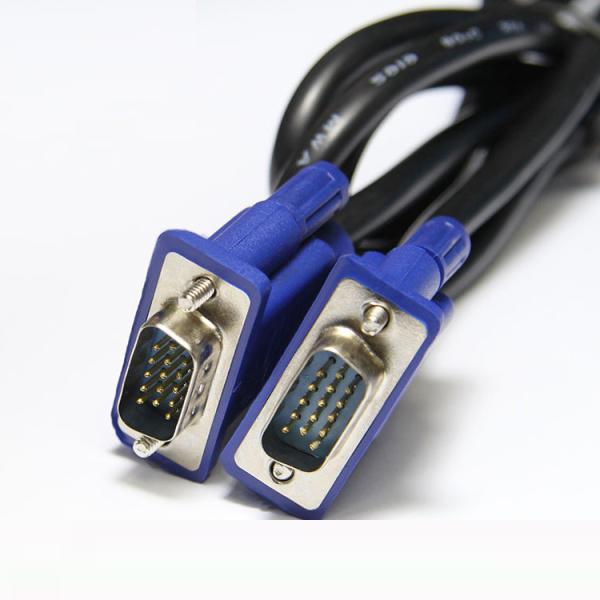 Retail Wholesale VGA/SVGA HDB15 1.5M VGA Cable Male To Male Cable For Computer Projector