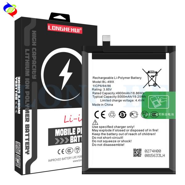 5000mAh BL-49iX Bateria OEM para Infinix Smart HD 2021 100% ciclo zero e compatível