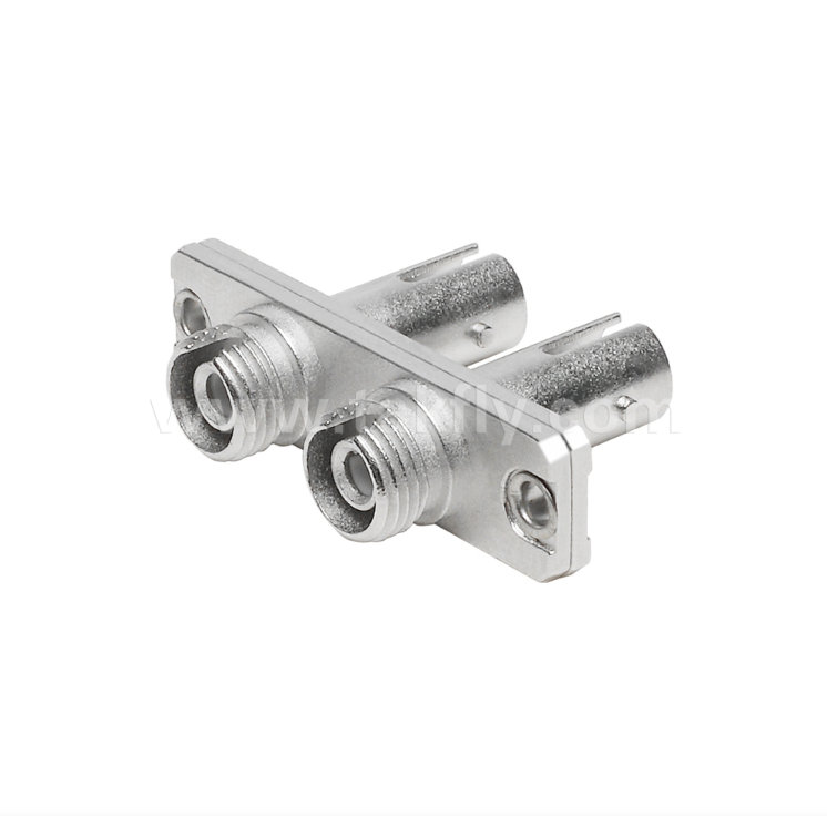 FC-ST Duplex Hybrid Adapter – Metal Housing, Female-Female, for FC to ST Connector Interconnection