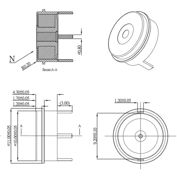 DC12V 5V Magnetic Connector Magnet Pcb 2 Pin Charging Connector Dia 10.0mm