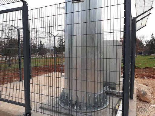 3D Curved Tower Fencing , 5ft Width Welded Wire Mesh Fence