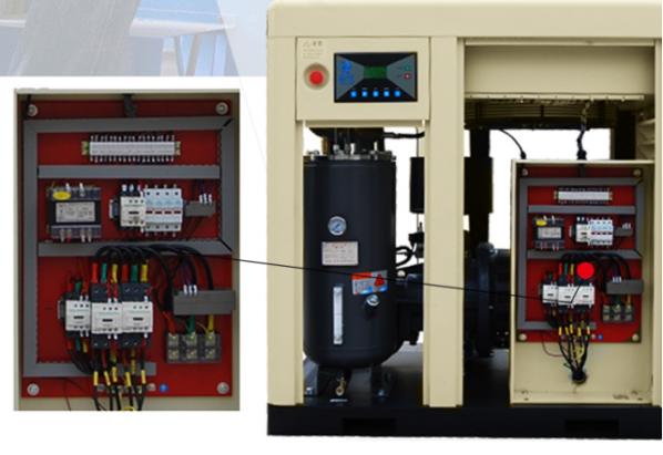 60HP Air Compressor Machine / Quiet Air Compressor With Air Cooling System