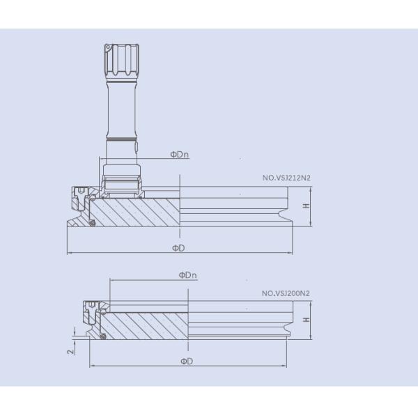 2017 tipo de pinza brida de acero inoxidable vidrio con luz