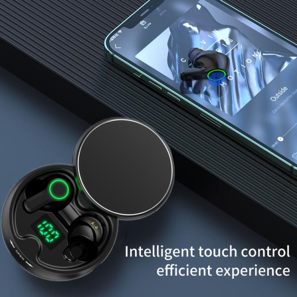 Black Case 6h IPX4 Waterproof Bluetooth Earphones For Gaming