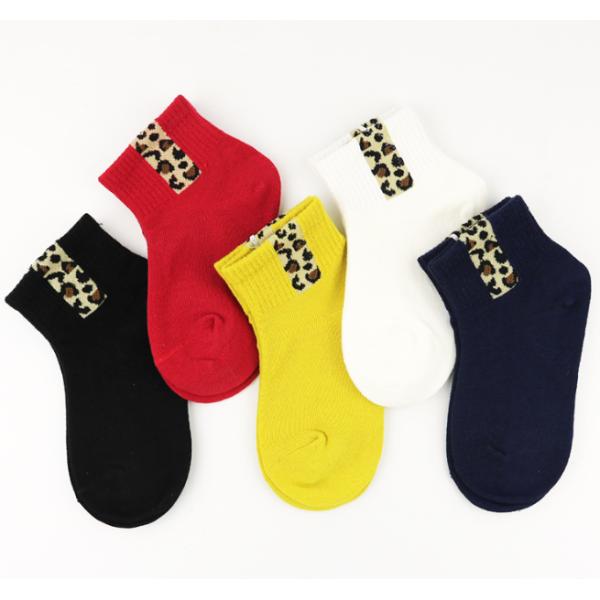 Smile Face Kids Colorful Socks / Kids Fashion Socks Knitted Snagging Resistance