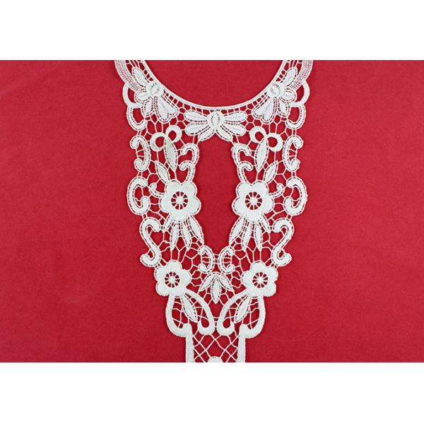 Retro Long Chemical Free Floral Lace Collar Applique For National Costume Cloth
