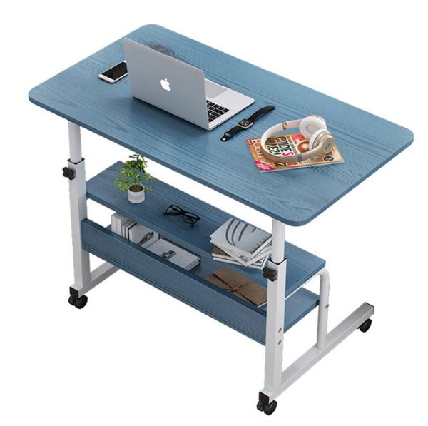 Modern Design Style Sit Stand Desk for Office or Bedside in Bamboo/Walnut/Black/White