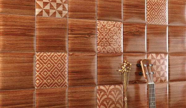 Coffee Clay Indoor Wall Tiles 152x152mm White Body